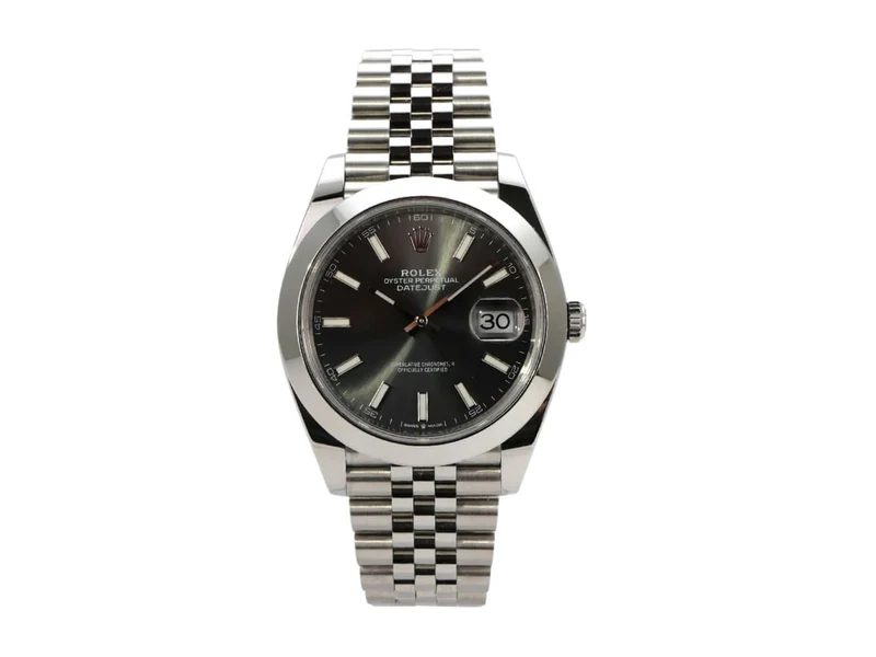 Rolex Datejust 41 Edelstahl 126300 Rhodium Jubile-Band
