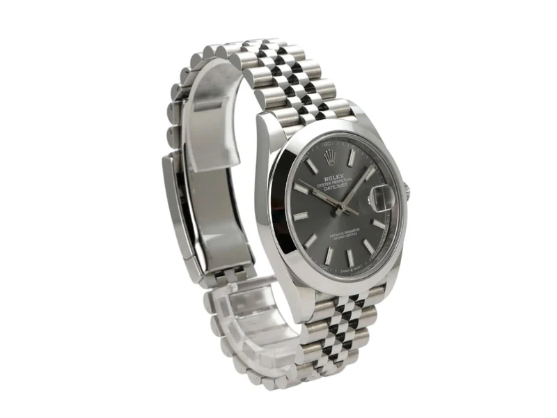 Rolex Datejust 41 Edelstahl 126300 Rhodium Jubile-Band