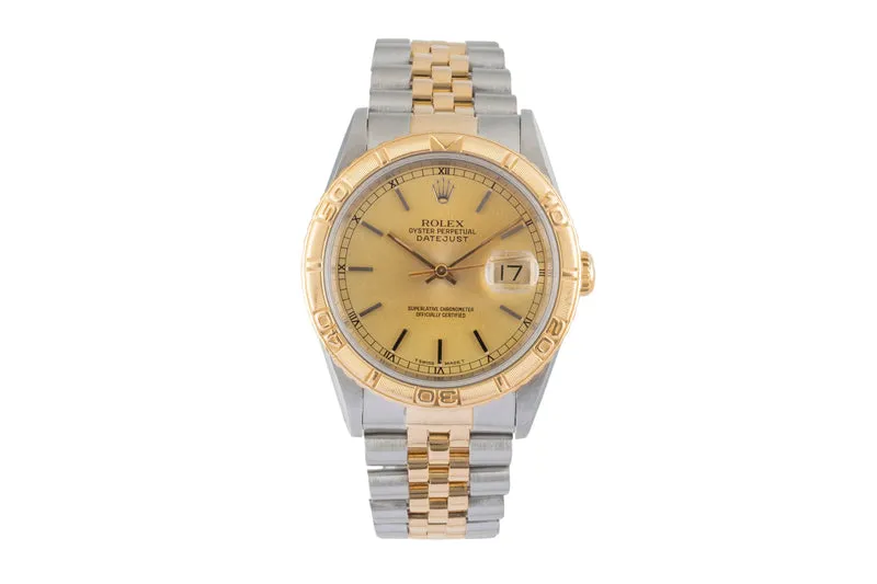 Rolex Datejust Turn-O-Graph steel / gold automatic men's watch 16263 LP: 15350EUR [2604342]