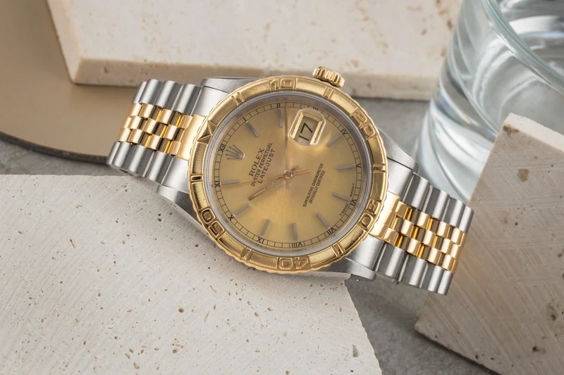 Rolex Datejust Turn-O-Graph steel / gold automatic men's watch 16263 LP: 15350EUR [2604342]