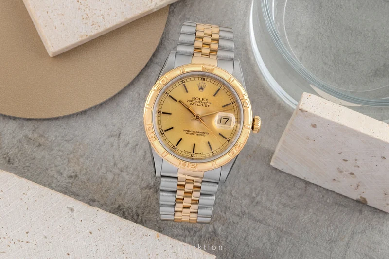 Rolex Datejust Turn-O-Graph steel / gold automatic men's watch 16263 LP: 15350EUR [2604342]