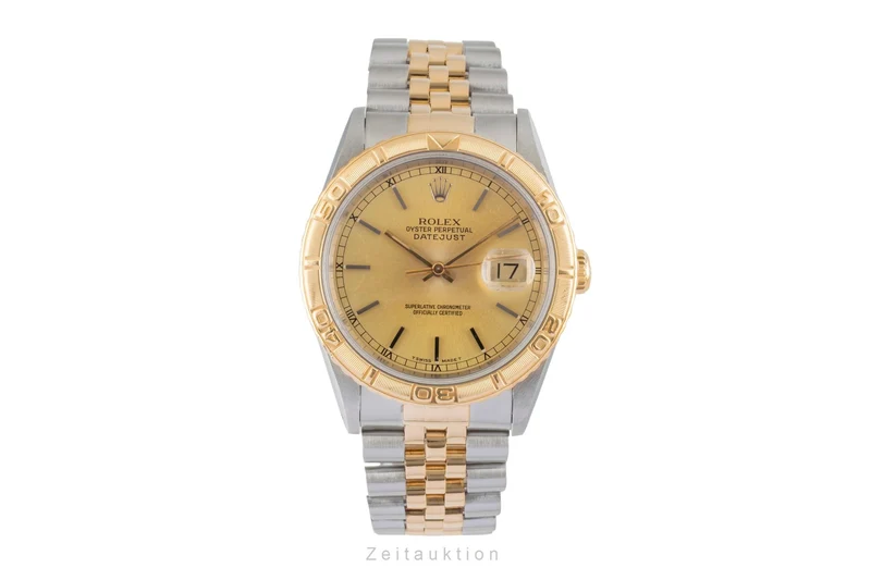 Rolex Datejust Turn-O-Graph steel / gold automatic men's watch 16263 LP: 15350EUR [2604342]