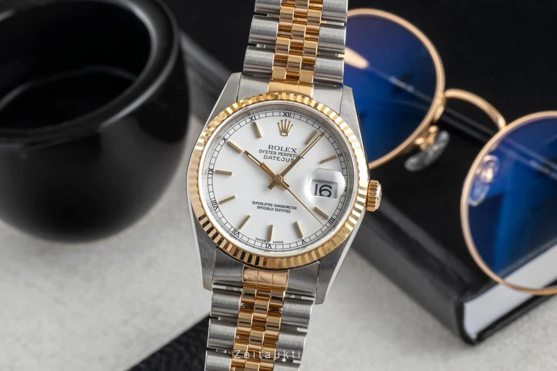 Rolex Datejust steel / gold automatic men's watch 16233 LP: 15350EUR [2604314]