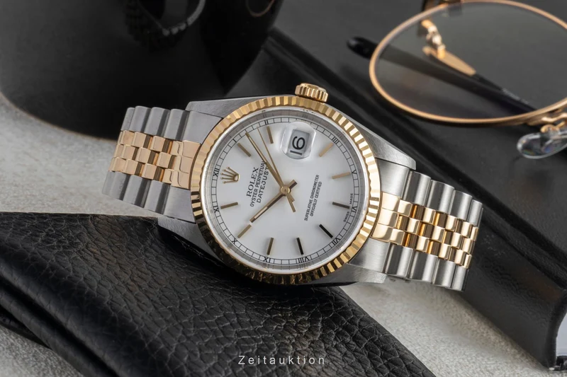 Rolex Datejust steel / gold automatic men's watch 16233 LP: 15350EUR [2604314]