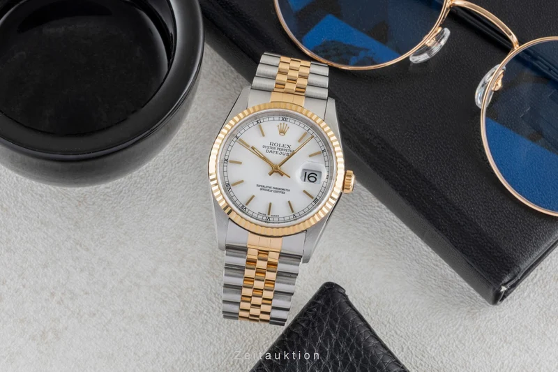 Rolex Datejust steel / gold automatic men's watch 16233 LP: 15350EUR [2604314]