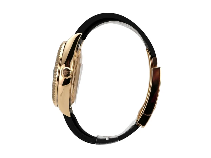 Rolex Sky-Dweller Gelbgold Oysterflex 336238 Schwarz