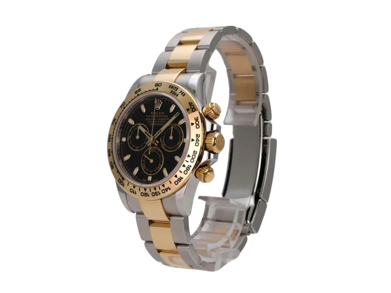 Rolex Daytona Edelstahl Gelbgold 116503 Schwarz