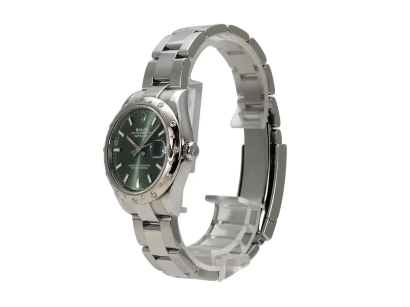 Rolex Datejust 31 Edelstahl Weißgold Diamant 278344RBR Mintgrün