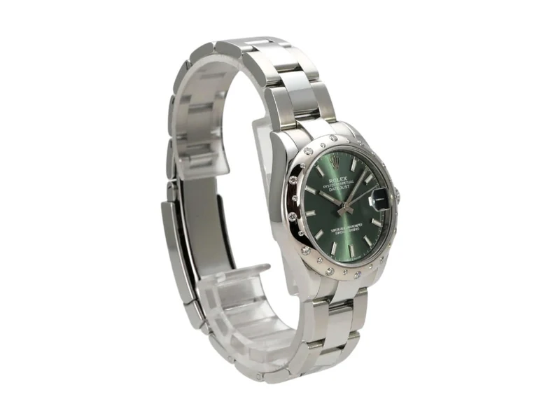Rolex Datejust 31 Edelstahl Weißgold Diamant 278344RBR Mintgrün