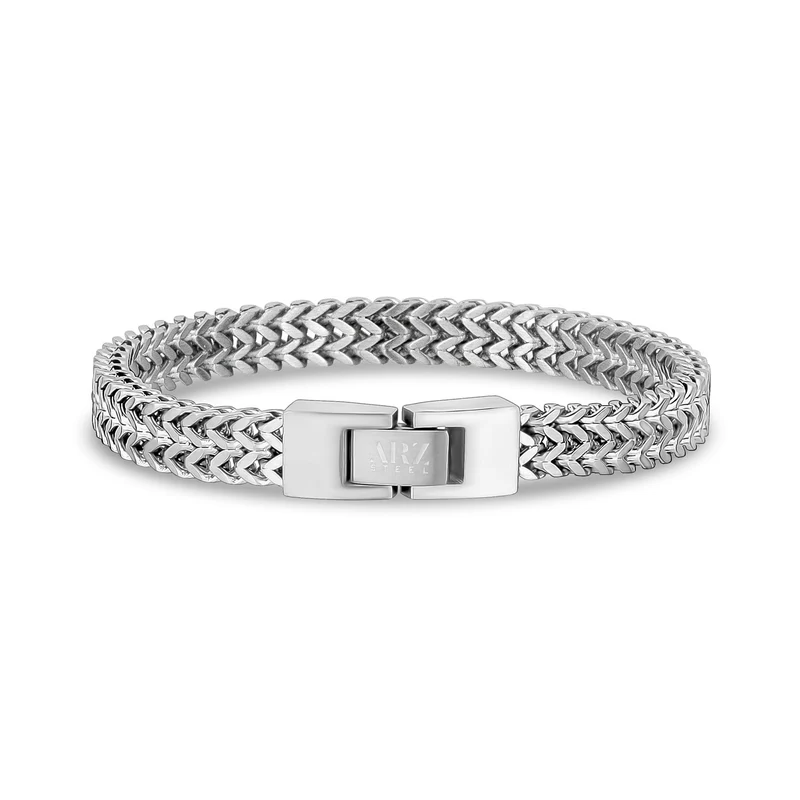 Doppeltes Franco-Gliederarmband mattiert