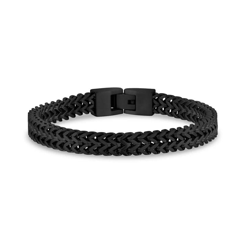 Doppeltes Franco-Gliederarmband mattiert