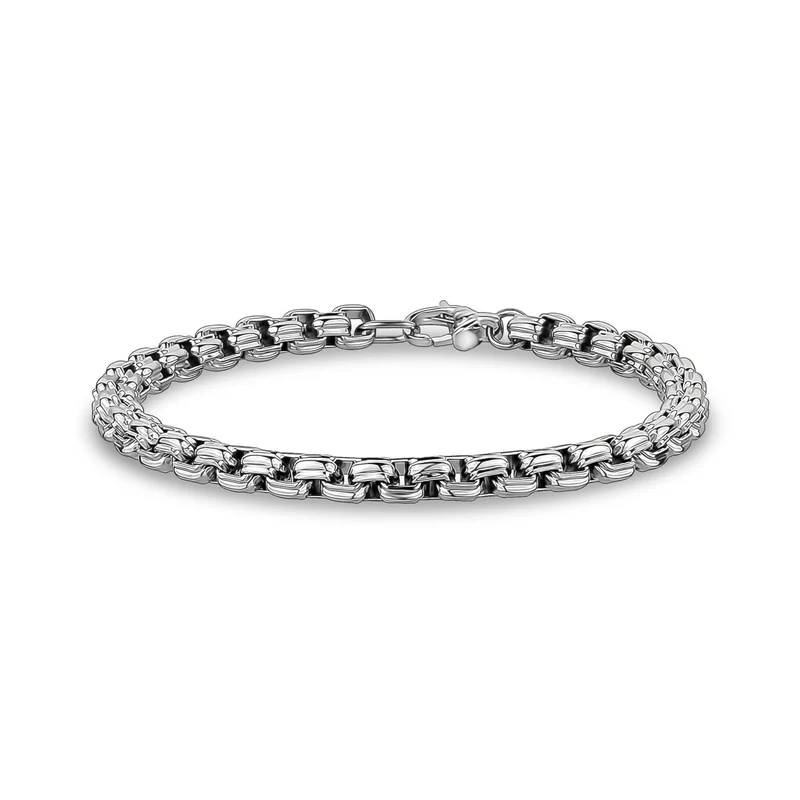 6mm Rundes Box-Design Gliederarmband