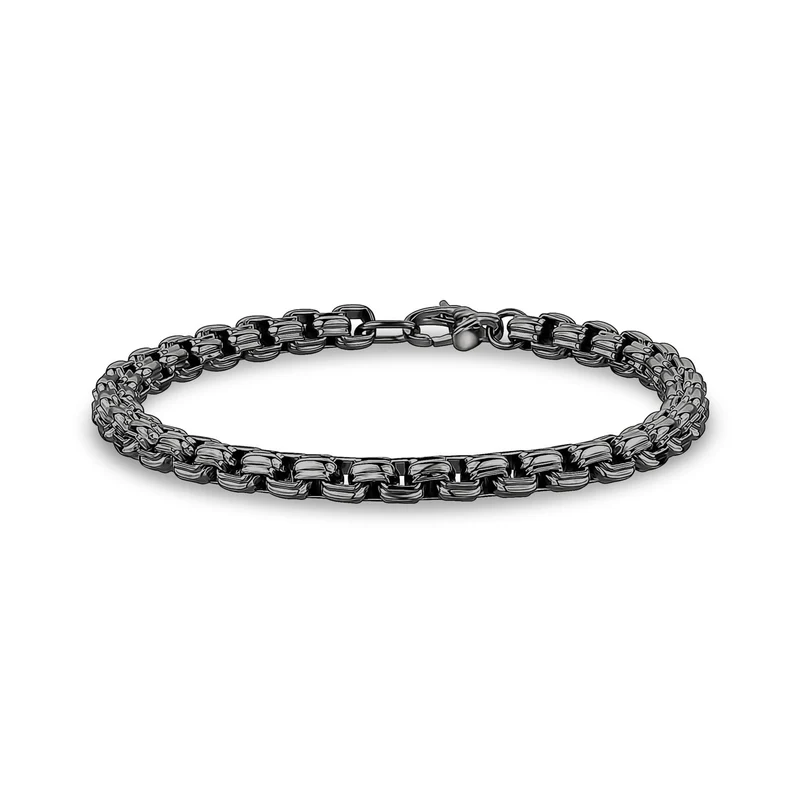 6mm Rundes Box-Design Gliederarmband