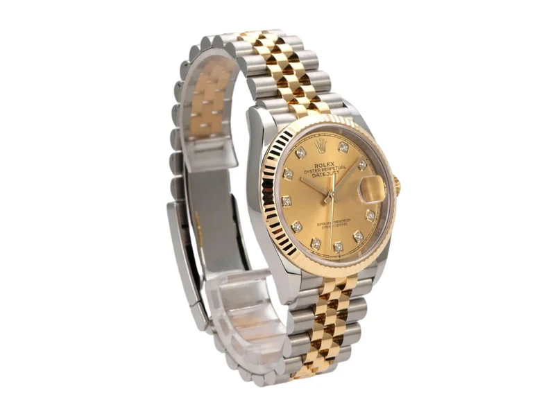 Rolex Datejust 36 126233 Champagner Diamant Jubile-Band