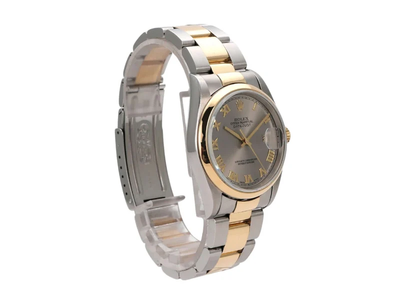 Rolex Datejust 36 Stahl Gold 16203 Stahlfarben Römisch