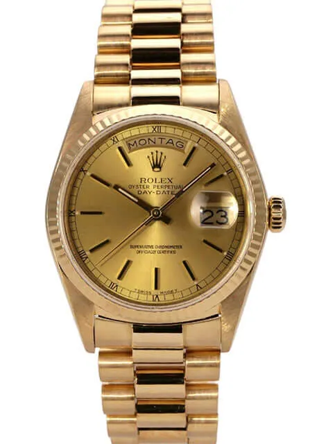 Rolex Day-Date 36 Gelbgold 18038 Champagner