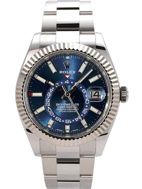 Rolex Sky-Dweller Edelstahl Weißgold 326934 Blau