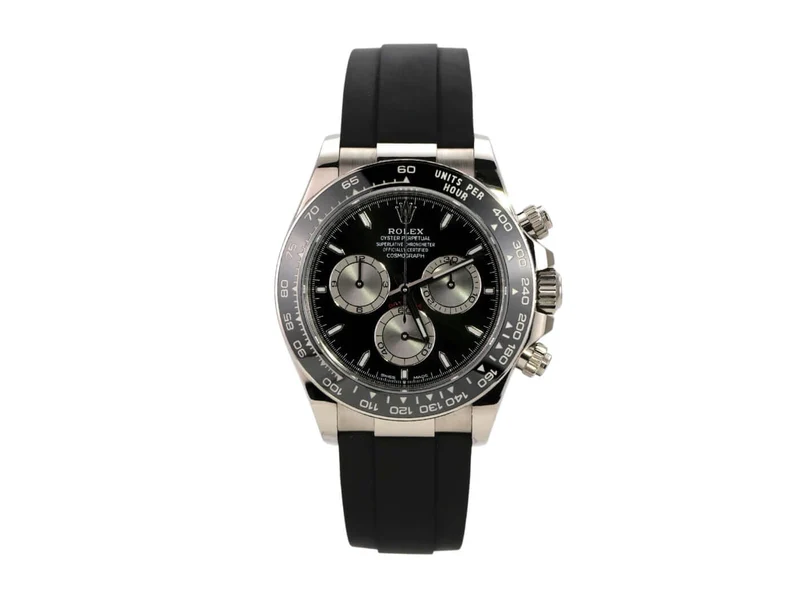 Rolex Daytona 126519LN Weißgold Oysterflex Schwarz