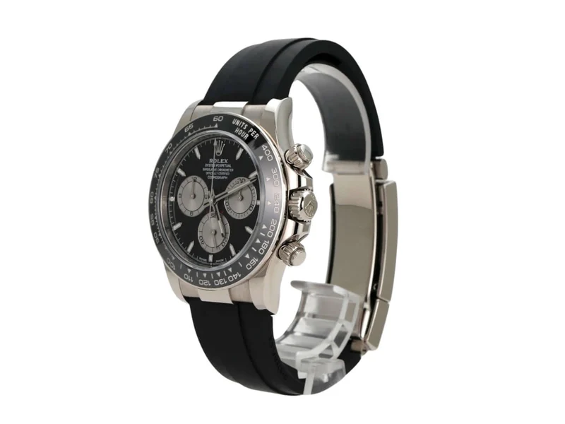 Rolex Daytona 126519LN Weißgold Oysterflex Schwarz