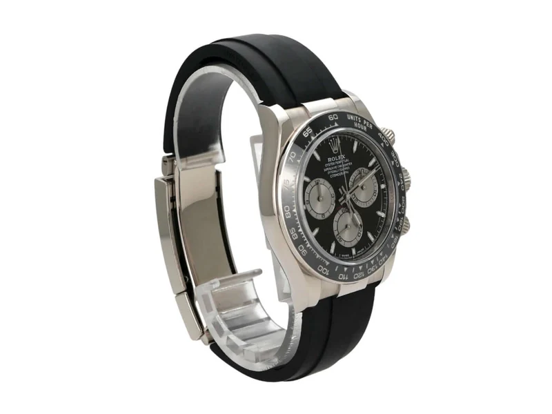 Rolex Daytona 126519LN Weißgold Oysterflex Schwarz