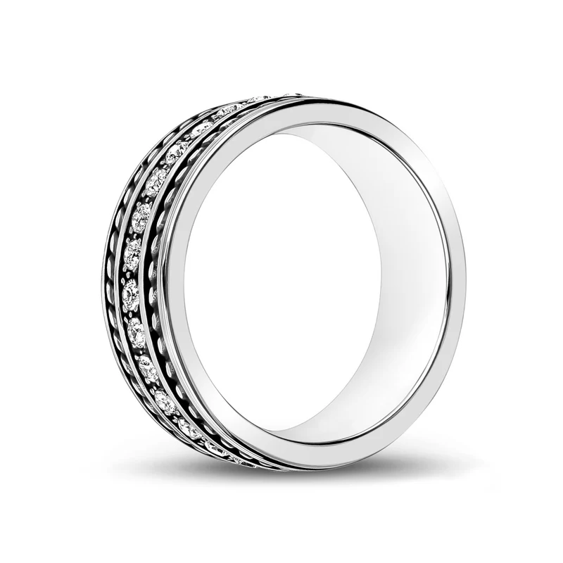 8mm C.Z Stein Band