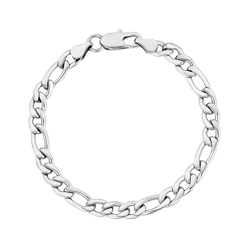 7mm Figaro Gliederarmband
