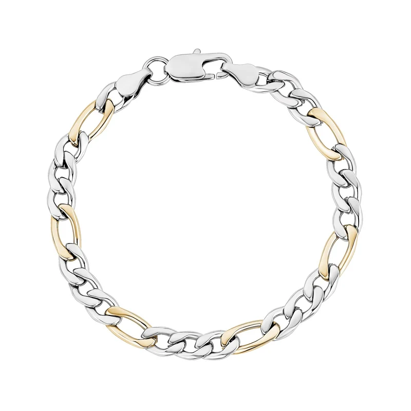 7mm Figaro Gliederarmband