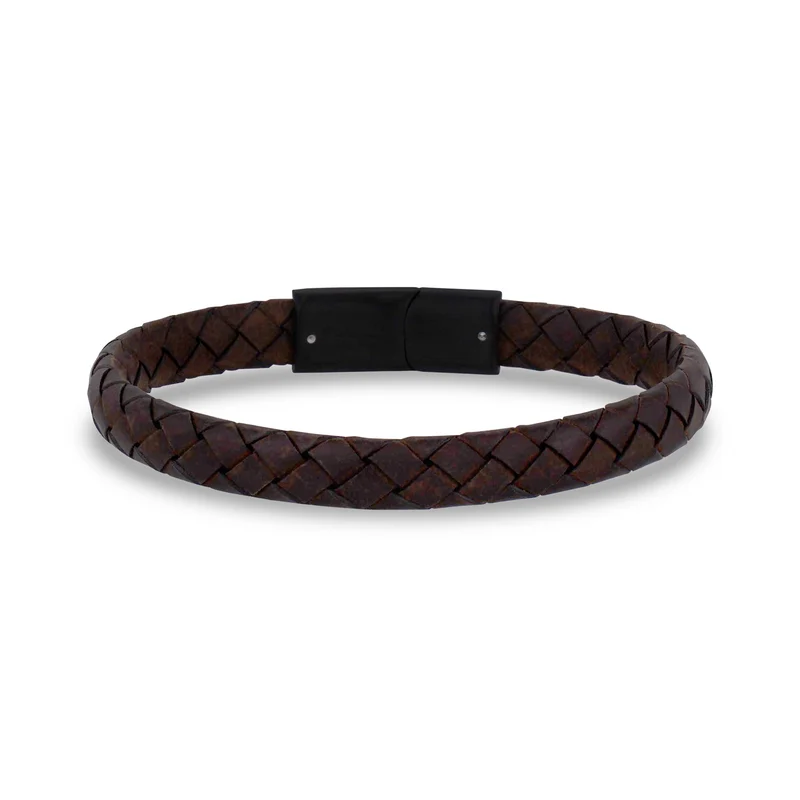 8mm Flaches Lederarmband