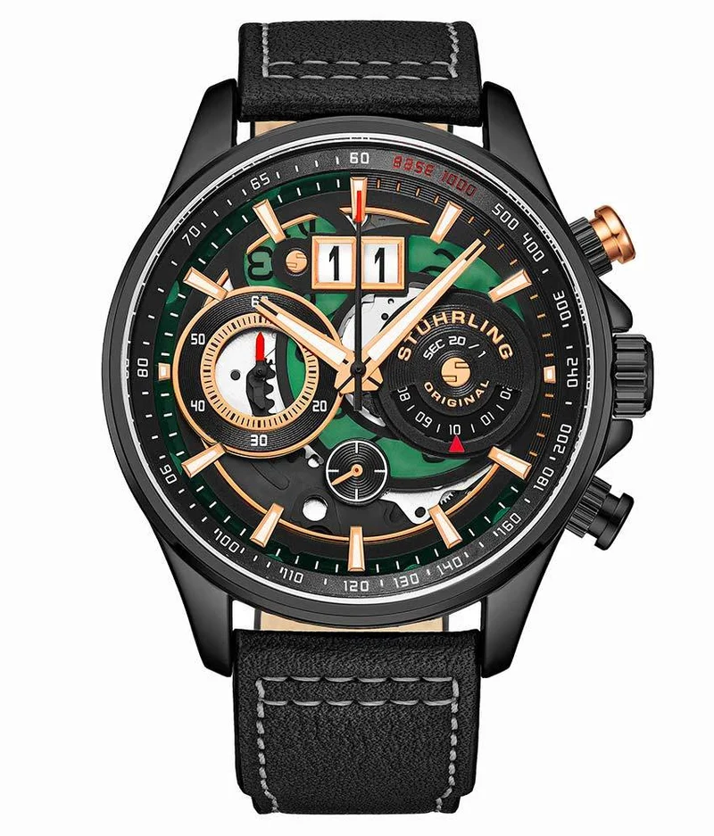 Stührling Tachymeter 923.04, Torero 894.04, Signature Pen, and Watch Tool Kit