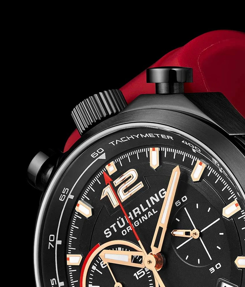 Stührling Tachymeter 923.04, Torero 894.04, Signature Pen, and Watch Tool Kit