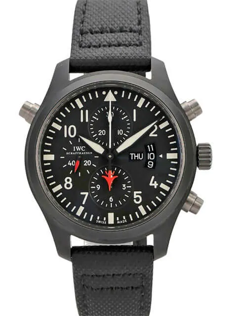 IWC Pilots Watch Double Chronograph Top Gun IW379901
