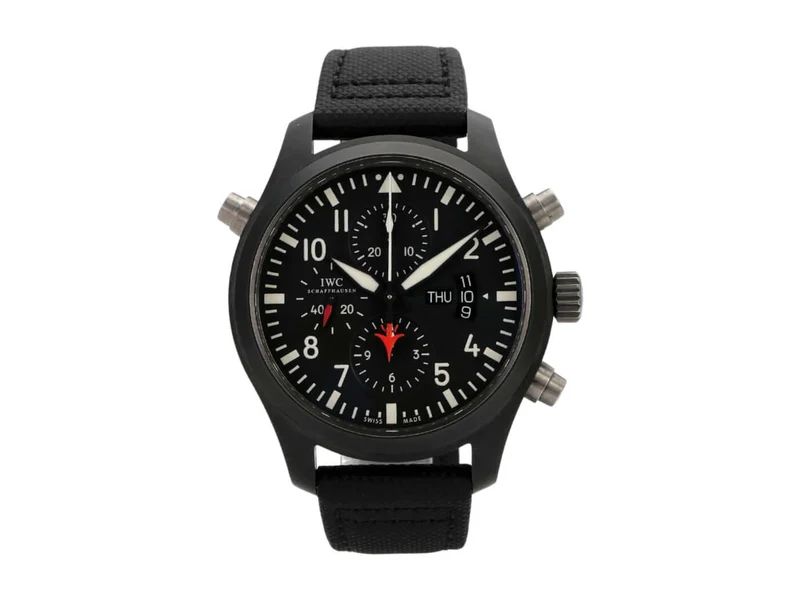 IWC Pilots Watch Double Chronograph Top Gun IW379901
