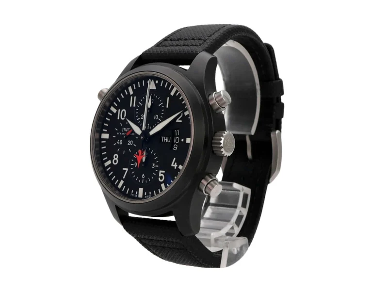 IWC Pilots Watch Double Chronograph Top Gun IW379901