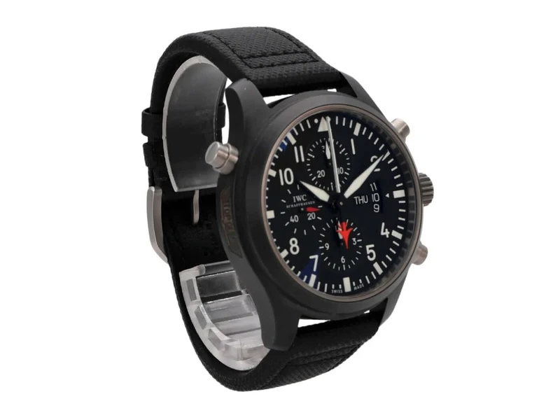 IWC Pilots Watch Double Chronograph Top Gun IW379901