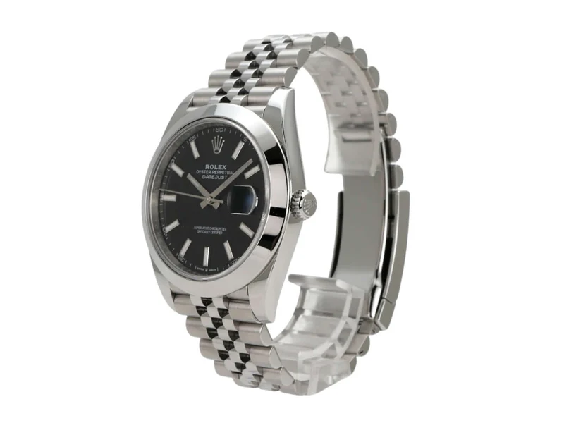 Rolex Datejust 41 Edelstahl 126300 Schwarz Jubile-Band