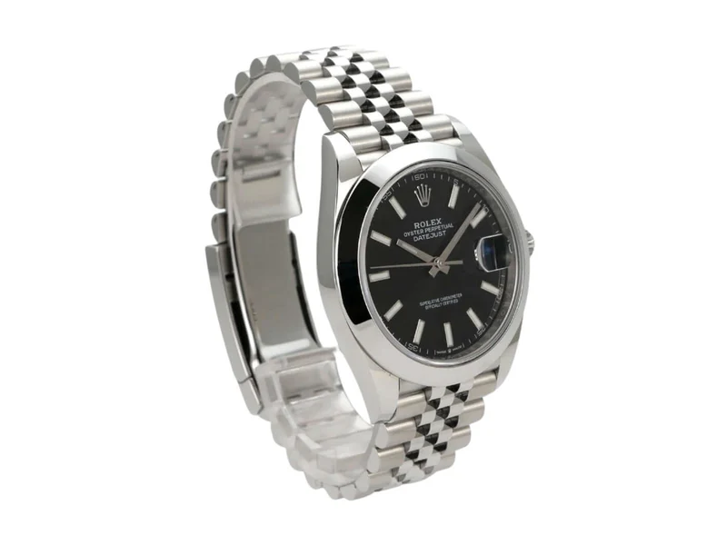 Rolex Datejust 41 Edelstahl 126300 Schwarz Jubile-Band