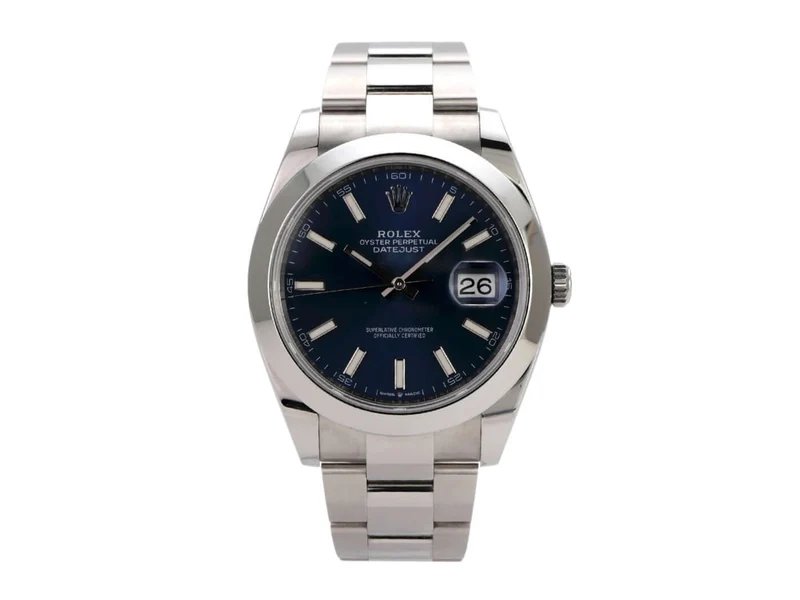 Rolex Datejust 41 Edelstahl 126300 Blau Index