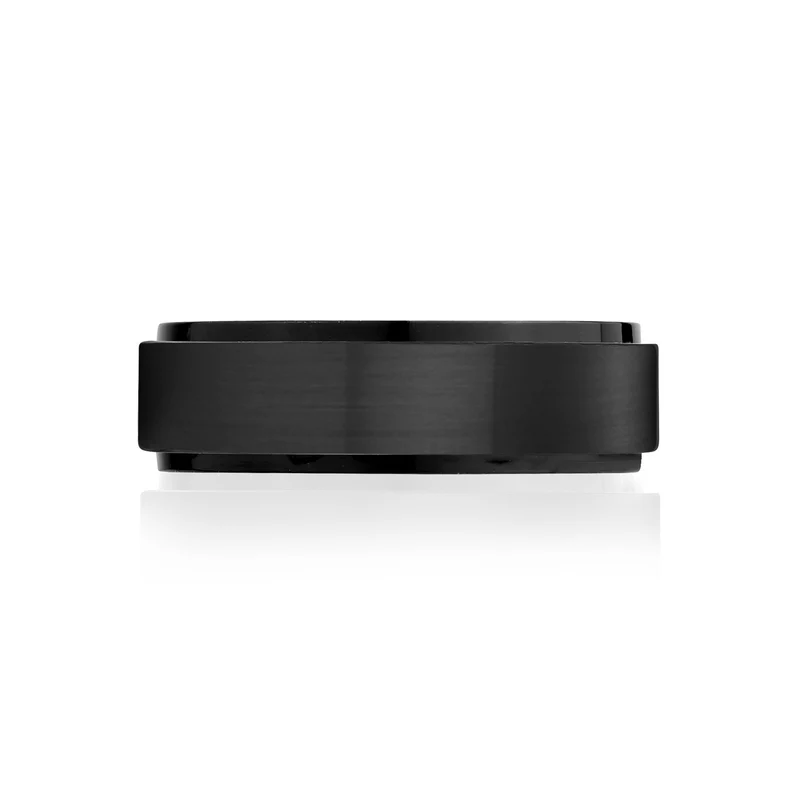 7mm mattschwarzes Band