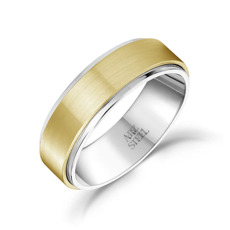7mm mattes Goldband