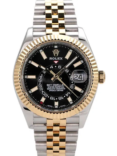 Rolex Sky-Dweller 326933 Schwarz Jubile-Band