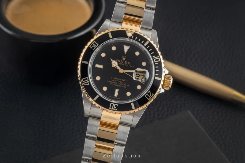 Rolex Submariner steel / gold automatic men's watch 16613T [2604270]
