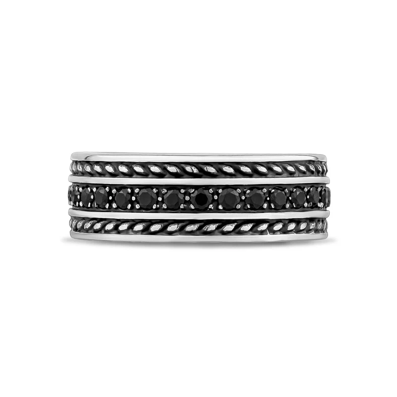 8mm Schwarzer Stein Band