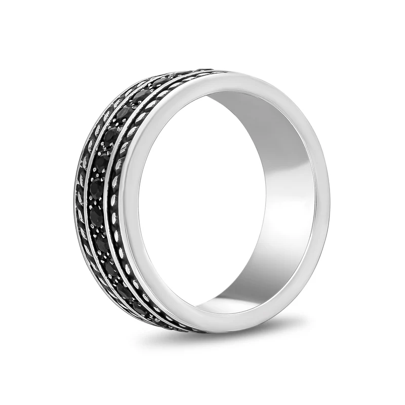 8mm Schwarzer Stein Band