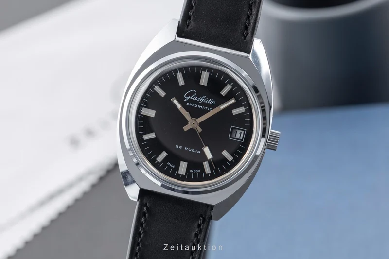 Glashütte Spezimatic chromed brass automatic men's watch Vintage [2604197]
