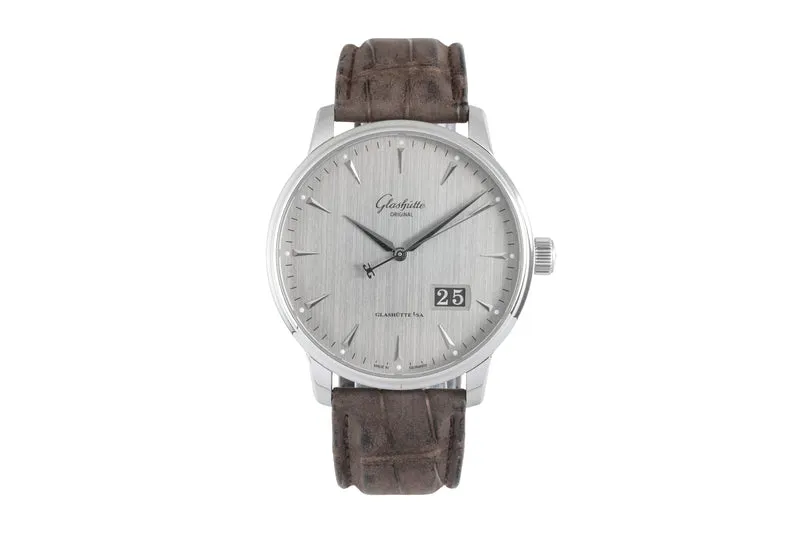 Glashütte Senator steel automatic men's watch 1-36-03-03-02-31 LP: 10700EUR [2604282]