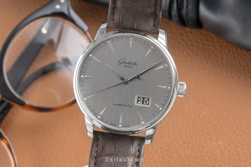 Glashütte Senator steel automatic men's watch 1-36-03-03-02-31 LP: 10700EUR [2604282]