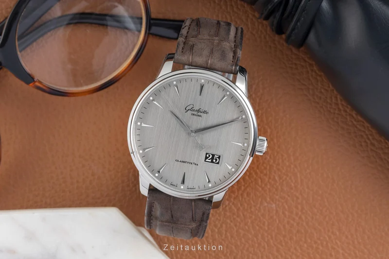 Glashütte Senator steel automatic men's watch 1-36-03-03-02-31 LP: 10700EUR [2604282]
