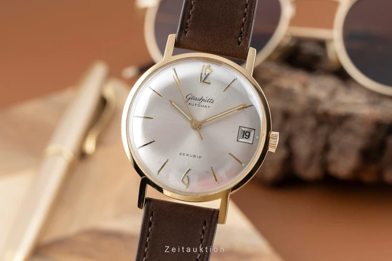 Glashütte Automat gilt-brass automatic men's watch Vintage [2604199]