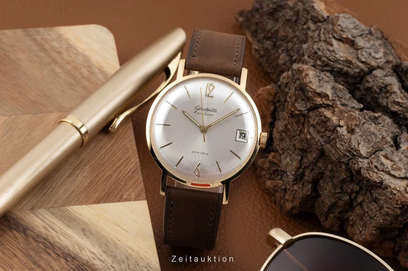 Glashütte Automat gilt-brass automatic men's watch Vintage [2604199]