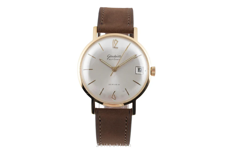 Glashütte Automat gilt-brass automatic men's watch Vintage [2604199]